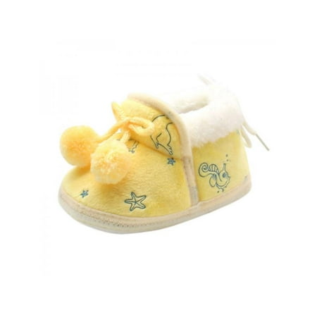Infant Toddler Girls Soft Sole Crib Shoes Newborn 0-18 Months