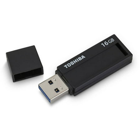 Toshiba 16GB TransMemory ID USB 3.0 Flash Drive, Black