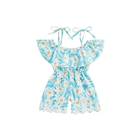 aturustex 6 Months-4 Years Toddler Girls Summer Casual Jumpsuit Blue Sleeveless Ruffle Collar Floral Playsuit Bodysuit
aturustex 6 Months-4 Years Toddler Girls Summer Casual Jumpsuit Blue Sleeveless Ruffle Collar Floral Playsuit Bodysuit