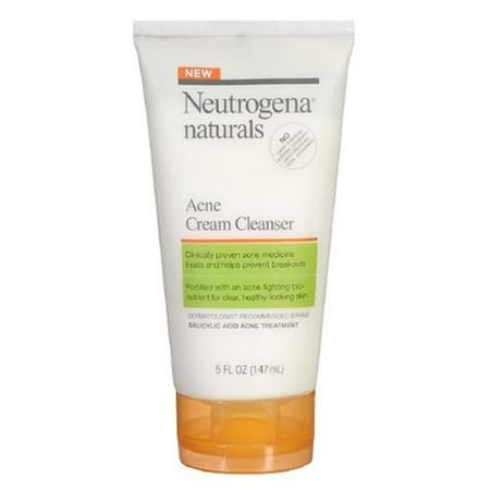 Neutrogena Naturals Acne Cream Cleanser 5 oz (Pack of 3)