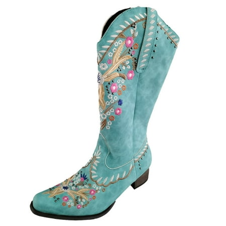 YOTAMI Boots for Women 2022 High-tube Sleeve New Style Embroidered Flower Ethnic Thick-heeled Mid-heel High-tube Sleeve Women Boots Green
YOTAMI Boots for Women 2022 High-tube Sleeve New Style Embroidered Flower Ethnic Thick-heeled Mid-heel High-tube Sleeve Women Boots Green