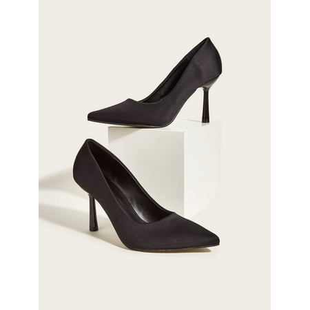 Neon-pink Point Toe Stiletto Heeled Court Pumps Women‘s Footwear