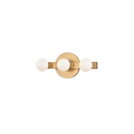 7003-AGB 3 LIGHT WALL SCONCE