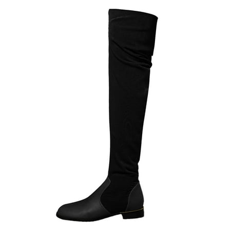 ZAROYEAX Knee Length Boots for Women s New European and American Large Size Boots for Women s Foreign Trade Suede Stitching Thick Heels Fashion Boots
ZAROYEAX Knee Length Boots for Women s New European and American Large Size Boots for Women s Foreign Trade Suede Stitching Thick Heels Fashion Boots