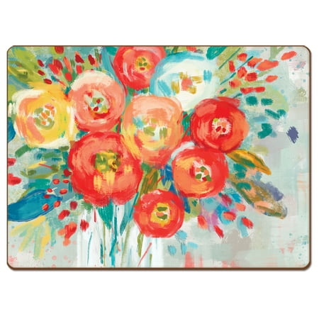 Cala Home Coral Floral Premium Decorative Hardboard Cork Back Tabletop Placemats 4 Pack
Cala Home Coral Floral Premium Decorative Hardboard Cork Back Tabletop Placemats 4 Pack