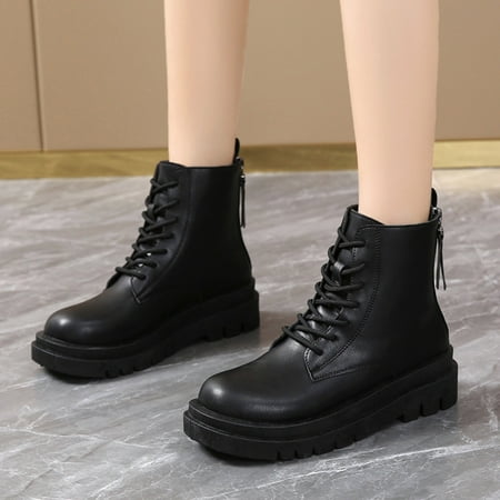New Years Eve Outfit Womens Boots Shoes Winter Snow Boots For Womenfashion Autumn Winter Women Ankle Boots Flat Bottom Thick Soles Non Slip Round Toe Solid Color Lace Up Back Zippe
New Years Eve Outfit Womens Boots Shoes Winter Snow Boots For Womenfashion Autumn Winter Women Ankle Boots Flat Bottom Thick Soles Non Slip Round Toe Solid Color Lace Up Back Zippe