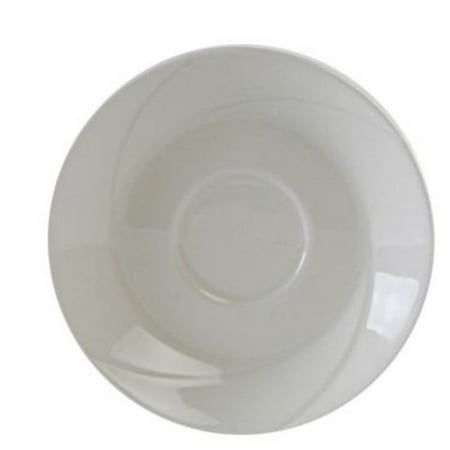 AlumaTux San Marino 6 in. Saucer - Pearl White - 3 Dozen