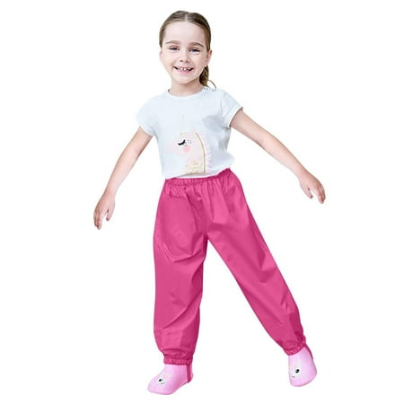 BadyminCSL Toddler Kids Boys Girls Rain Pants Windproof Waterproof Mud Trousers Clothes
BadyminCSL Toddler Kids Boys Girls Rain Pants Windproof Waterproof Mud Trousers Clothes