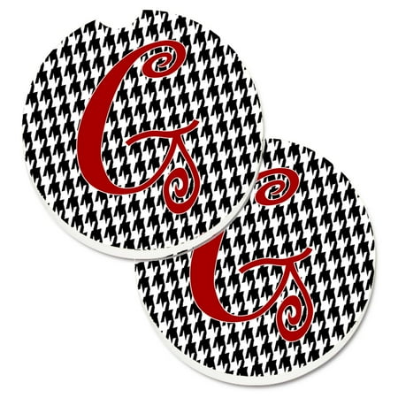 Carolines Treasures CJ1035-GCARC Monogram Initial G Houndstooth Black Set of 2 Cup Holder Car Coasters Large
Carolines Treasures CJ1035-GCARC Monogram Initial G Houndstooth Black Set of 2 Cup Holder Car Coasters Large