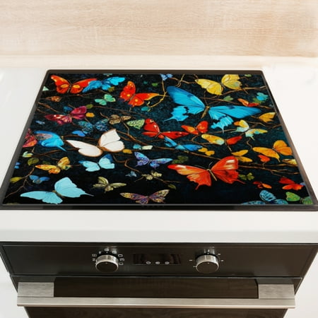Silicone Stove Mat for Glass Top Stove Many Colorful Butterflies Electric Stove Cover Mat 28 x 20 Inch Heat - Resistant Gas Gtove Burner Covers Glass Stove Top Protector
Silicone Stove Mat for Glass Top Stove Many Colorful Butterflies Electric Stove Cover Mat 28 x 20 Inch Heat - Resistant Gas Gtove Burner Covers Glass Stove Top Protector
