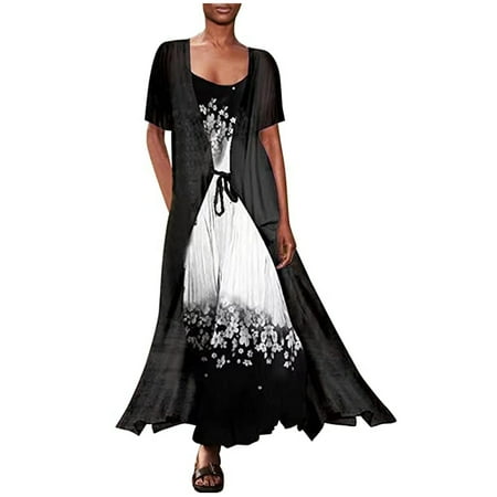YANHOO Women s Fashion Casual Chiffon Short Sleeve Loose Shawl Two-Piece Camies Dress With Straps for Women 2023
YANHOO Women s Fashion Casual Chiffon Short Sleeve Loose Shawl Two-Piece Camies Dress With Straps for Women 2023