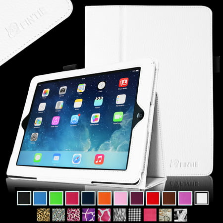 Fintie iPad Air (iPad 5th Gen) Case - Premium PU Leather Folio Smart Cover with Auto Sleep / Wake Feature, White
