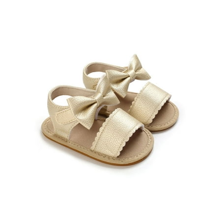 Colisha Infant Flat Sandal Summer Crib Shoes First Walkers Sandals Wedding Casual Princess Shoe Bowknot Golden 6-12 months
Colisha Infant Flat Sandal Summer Crib Shoes First Walkers Sandals Wedding Casual Princess Shoe Bowknot Golden 6-12 months