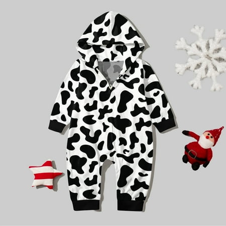 Christmas Pajamas For Family Babys Autumn Winter Cow Prints Hooded Zipper Jumpsuit Outfit Family Christmas Pjs Matching Sets
Christmas Pajamas For Family Babys Autumn Winter Cow Prints Hooded Zipper Jumpsuit Outfit Family Christmas Pjs Matching Sets
