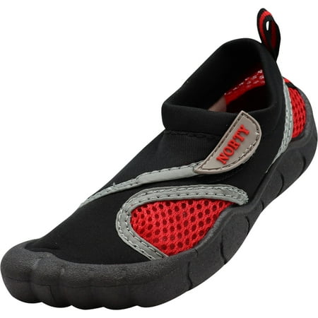 NORTY Toddler Boys Water Shoes Male Lake River Shoes Black Red 5