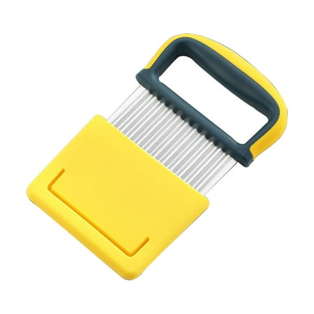 Vegetable Crinkle Cutter | Kitchen Wavy Knives Cutting Tool | Stainless Steel Chopper for Quick Chopping Cutting Vegetables Fruits Potatoes Butter
Vegetable Crinkle Cutter | Kitchen Wavy Knives Cutting Tool | Stainless Steel Chopper for Quick Chopping Cutting Vegetables Fruits Potatoes Butter