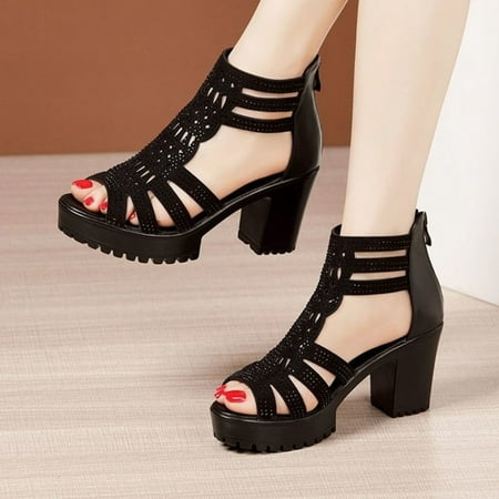 LIANGP Women s Sandals Summer Sandals Fashionable And Versatile Fish Mouth Hollow Boots Sandals Women s Shoes Black Size 6.5
LIANGP Women s Sandals Summer Sandals Fashionable And Versatile Fish Mouth Hollow Boots Sandals Women s Shoes Black Size 6.5