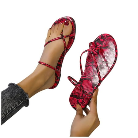 Aayomet Beach Sandals for Women Fashion Over All Flat Toe Large Beach Shoes Sandals Print Size Women s sandals Red 6.5
Aayomet Beach Sandals for Women Fashion Over All Flat Toe Large Beach Shoes Sandals Print Size Women s sandals Red 6.5