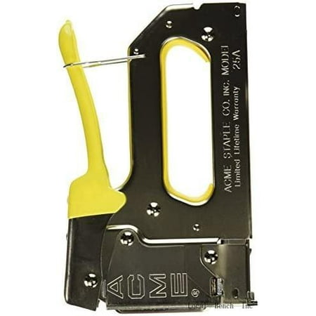 654025B 25A Staple Gun With Bottom-Load Magazine Crown 1/4 Black