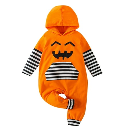 XINSHIDE Jumpsuit Newborn Infant Baby Boys Girls Clothes Long Sleeve Hooded Pumpkin Striped Romper Halloween Jumpsuit Outfits Baby Clothing
XINSHIDE Jumpsuit Newborn Infant Baby Boys Girls Clothes Long Sleeve Hooded Pumpkin Striped Romper Halloween Jumpsuit Outfits Baby Clothing