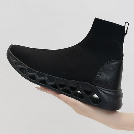 Women‘s High Top Knit Sneakers Breathable Solid Color Casual Shoes Women‘s Platform Footwear
Women‘s High Top Knit Sneakers Breathable Solid Color Casual Shoes Women‘s Platform Footwear