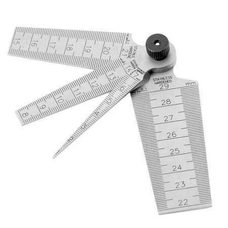 Reduced!Amusingtao 4Pcs Ruler Steel Drill Hole Combination Taper Gauge Aperture Scale Metric 0-29mm
Reduced!Amusingtao 4Pcs Ruler Steel Drill Hole Combination Taper Gauge Aperture Scale Metric 0-29mm
