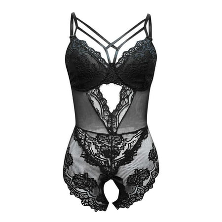 Quealent Lingerie Bodysuit For Women Women Lingerie Bodysuit Lace Teddy Snap Crotch V Neck Cut Out One Piece Underwire Black XXL
Quealent Lingerie Bodysuit For Women Women Lingerie Bodysuit Lace Teddy Snap Crotch V Neck Cut Out One Piece Underwire Black XXL