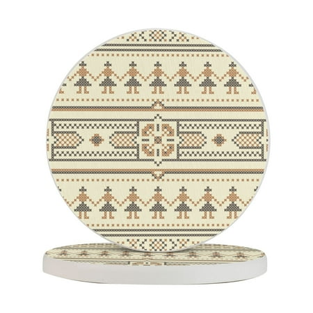 Circular Drink Coasters Set Ethnic Pattern Beautiful Home Decor Diatomite Heat-Resistant Diatomite Protect Table Countertop
Circular Drink Coasters Set Ethnic Pattern Beautiful Home Decor Diatomite Heat-Resistant Diatomite Protect Table Countertop