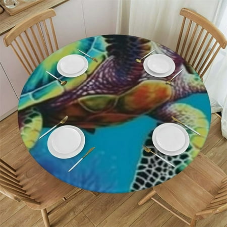 Sheronv Turtle Coral Reef Sea Life Round Table Cover Stain Resistant Washable Indoor Outdoor Tablecloth Kitchen Dining Wedding Parties 100% Polyester Waterproof Fabric 46 -50
Sheronv Turtle Coral Reef Sea Life Round Table Cover Stain Resistant Washable Indoor Outdoor Tablecloth Kitchen Dining Wedding Parties 100% Polyester Waterproof Fabric 46 -50