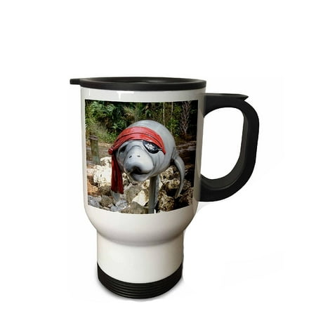 Manatee Pirate Travel mug