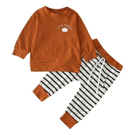 Rovga Outfit For Children Toddler Boys Girls Long Sleeve Letter T Shirt Pullover Tops Striped Prints Pants Outfits
Rovga Outfit For Children Toddler Boys Girls Long Sleeve Letter T Shirt Pullover Tops Striped Prints Pants Outfits
