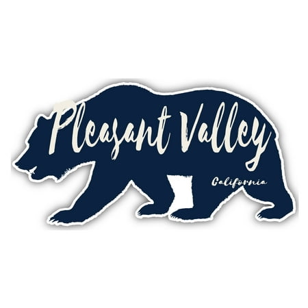 Pleasant Valley California Souvenir 3x1.5-Inch Fridge Magnet Bear Design