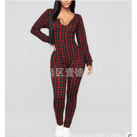 Women Sexy Deep V Neck Christmas Jumpsuit Long Sleeve One Piece Bodycon Rompers Overall Sleepwear
Women Sexy Deep V Neck Christmas Jumpsuit Long Sleeve One Piece Bodycon Rompers Overall Sleepwear