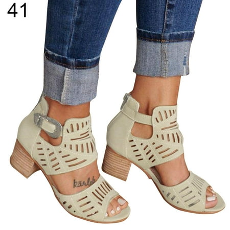 New Fashionable Sandals with Back Zipper Buckle Belt Hollow Surface 35-42 Yards 5 Colors Sandals Shoes for Women
New Fashionable Sandals with Back Zipper Buckle Belt Hollow Surface 35-42 Yards 5 Colors Sandals Shoes for Women