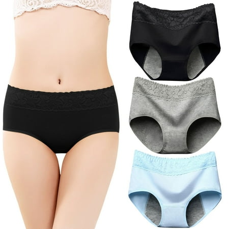 Rovga Women Panties 3 Pack Menstrual Underwearlace Panties Briefs Mid Waist Briefs Lace Underwear
Rovga Women Panties 3 Pack Menstrual Underwearlace Panties Briefs Mid Waist Briefs Lace Underwear