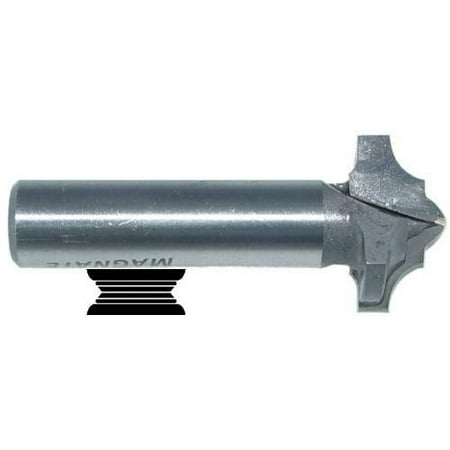 Magnate 7561 Shallow Classic Point Carbide Tipped Router Bit — 1/4 Radius; 1 Cutting Diameter; 1/2 Shank Diameter; 1/2 Cutting Height; 2 Shank Length
Magnate 7561 Shallow Classic Point Carbide Tipped Router Bit — 1/4 Radius; 1 Cutting Diameter; 1/2 Shank Diameter; 1/2 Cutting Height; 2 Shank Length