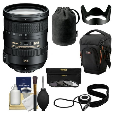 Nikon 18-200mm f\/3.5-5.6G VR II DX ED AF-S Nikkor-Zoom Lens + Holster Case + 3 UV\/FLD\/CPL Filters for D3200, D3300, D5300, D5500, D7100, D7200 Camera Nikon 18-200mm f\/3.5-5.6G VR II DX ED AF-S Nikkor-Zoom Lens + Holster Case + 3 UV\/FLD\/CPL Filters for D3200, D3300, D5300, D5500, D7100, D7200 Camera