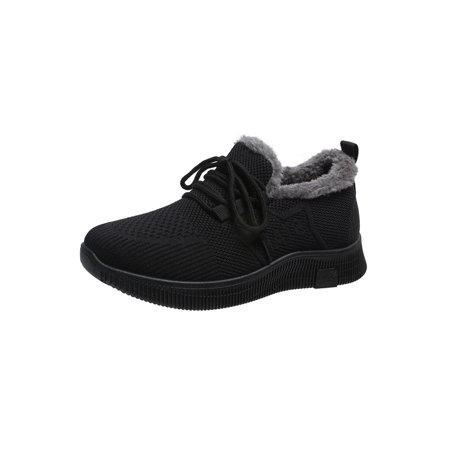 Avamo Ladies Non Slip Flats Round Toe Travel Breathable Plush Lined Casual Sneakers Black 7
Avamo Ladies Non Slip Flats Round Toe Travel Breathable Plush Lined Casual Sneakers Black 7
