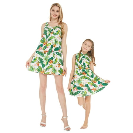 Matching Hawaiian Luau Mother Daughter Shift Shirt Dresses in Bird of Paradise
Matching Hawaiian Luau Mother Daughter Shift Shirt Dresses in Bird of Paradise