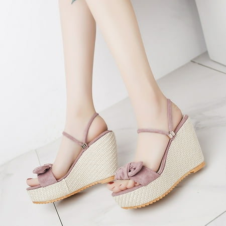 Sandals for Women Aoujea Holiday Savings Fashion Women Solid Color Bowknot Bandage Comfy Sandals Slope Heeled Beach Casual Shoes Pink 4.5 on Clerance
Sandals for Women Aoujea Holiday Savings Fashion Women Solid Color Bowknot Bandage Comfy Sandals Slope Heeled Beach Casual Shoes Pink 4.5 on Clerance