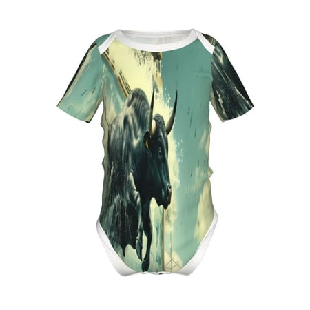 Coaee Bull Charging Through Waves for Soft Baby Short-Sleeve Bodysuit Baby Climbing Clothes Baby Girls Boys Bodysuit Romper-9M
Coaee Bull Charging Through Waves for Soft Baby Short-Sleeve Bodysuit Baby Climbing Clothes Baby Girls Boys Bodysuit Romper-9M