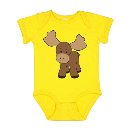 Inktastic Cute Moose Gift Baby Boy or Baby Girl Bodysuit