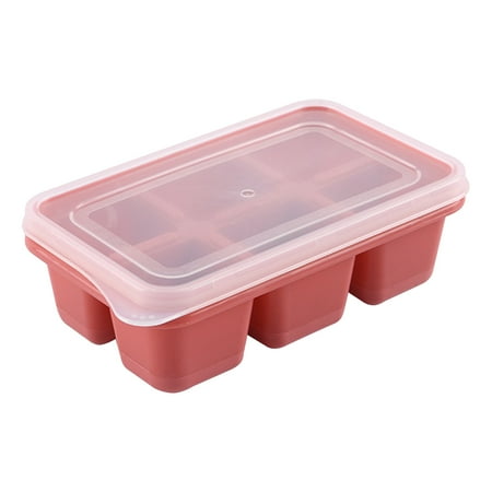 Taicanon Ice Cube Tray Reusable Silicone 6-Ice Cube Tray with Removable Lid Flexible and Odorless Ice Cube Mould(Pink)
Taicanon Ice Cube Tray Reusable Silicone 6-Ice Cube Tray with Removable Lid Flexible and Odorless Ice Cube Mould(Pink)