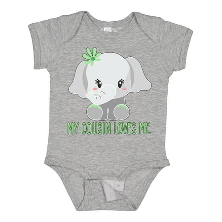 Inktastic My Cousin Loves Me- Cute Elephant Gift Baby Boy or Baby Girl Bodysuit
Inktastic My Cousin Loves Me- Cute Elephant Gift Baby Boy or Baby Girl Bodysuit