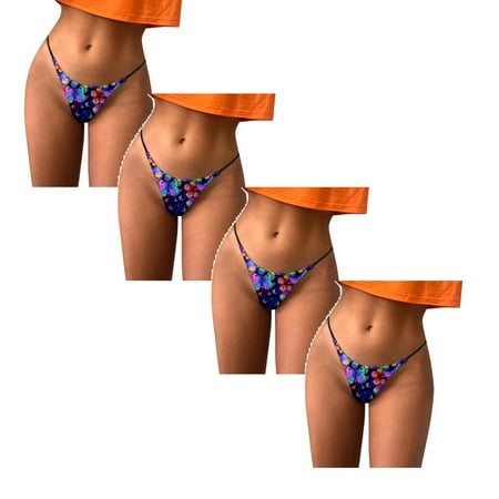 Womens Underwear Brief Underpants Comfort Fashion Pattern Low Rise Soft T Back Panties4PC
Womens Underwear Brief Underpants Comfort Fashion Pattern Low Rise Soft T Back Panties4PC