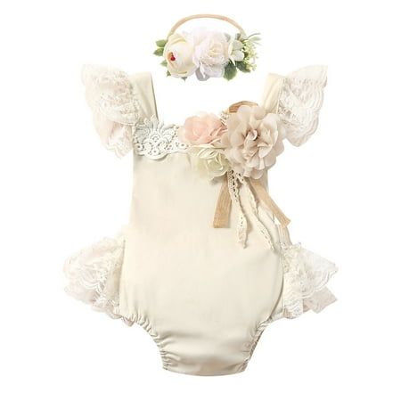 Ibtom Castle Baby Girl 1st Birthday Outfit Boho Lace Tulle Romper Ruffle Backless Embroidered Bodysuit Cake Smash Photo Shoot Clothes 6-12 Months Khaki Flower Lace
Ibtom Castle Baby Girl 1st Birthday Outfit Boho Lace Tulle Romper Ruffle Backless Embroidered Bodysuit Cake Smash Photo Shoot Clothes 6-12 Months Khaki Flower Lace