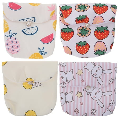 4Pcs Adorable Coin Pouches Portable Tampon Holders Multi-function Period Pouches
4Pcs Adorable Coin Pouches Portable Tampon Holders Multi-function Period Pouches