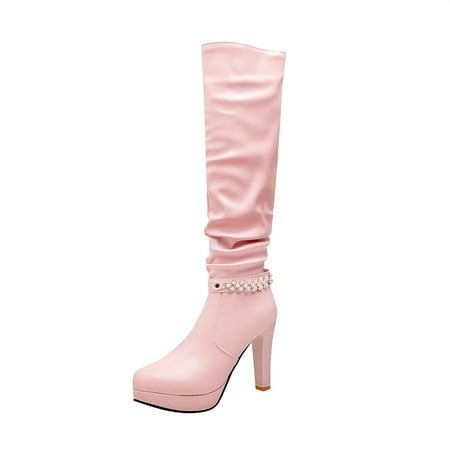 ZXHACSJ Vintage Boots Lace Up Thick High Heel Middle Boots Women s Medium Boots Pink 38
ZXHACSJ Vintage Boots Lace Up Thick High Heel Middle Boots Women s Medium Boots Pink 38