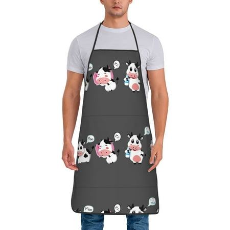 Junzan Cute Farm Milk Animal Print Kitchen Cooking Aprons Chef Apron for Men and Women Professional for Cooking Bib Aprons for Kitchen/Crafting/BBQ/Drawing
Junzan Cute Farm Milk Animal Print Kitchen Cooking Aprons Chef Apron for Men and Women Professional for Cooking Bib Aprons for Kitchen/Crafting/BBQ/Drawing