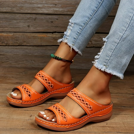 Open Toe Summer Strap Slippers Retro Anti Slip Arch Support Orthopedic Wedge Sandals Women s Footwear
Open Toe Summer Strap Slippers Retro Anti Slip Arch Support Orthopedic Wedge Sandals Women s Footwear